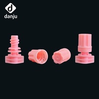 Bouchon en plastique rose à visser, embout verseur en plastique de 5 mm pour emballage de mini-pochettes de crème pour les mains et sérum