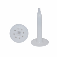 Cheville murale en plastique HDPE cannelée écologique pour béton, vente en gros directe d'usine professionnelle chinoise, personnalisable