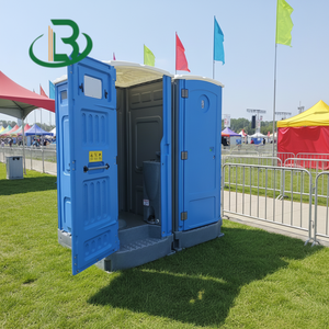 Toilettes mobiles préfabriquées de luxe pour le camping en Chine, toilettes portables d'extérieur en plastique et toilettes à la turque avec douche pour événements, en <span class=keywords><strong>location</strong></span>, en promotion - Product Image 1