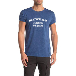 Camiseta de Viscosa Súper Suave y Transpirable para Hombre, Corte Casual, Impresión de Logotipo Personalizado, Bordado, Etiqueta OEM/ODM, Venta al Por Mayor - Product Image 1