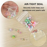 Petits sacs transparents à fermeture éclair, 2x2.76 pouces, sacs en polyéthylène refermables pour le stockage de bijoux, mini sacs en plastique, 120 pièces