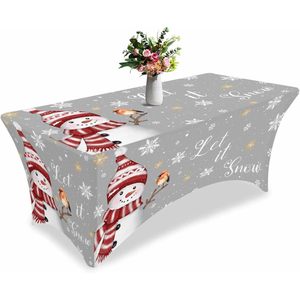 Kỳ nghỉ sang trọng Spandex bảng bao gồm màu Đỏ Robin chim người tuyết giáng sinh báo giá bông tuyết Thiết kế bảng bên Bộ đồ ăn trang trí - Product Image 1