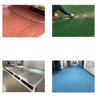 Composé auto-nivelant de couleur époxy tolérant à l'humidité, pour les zones à forte humidité, terrasses de piscine pour salles de bain