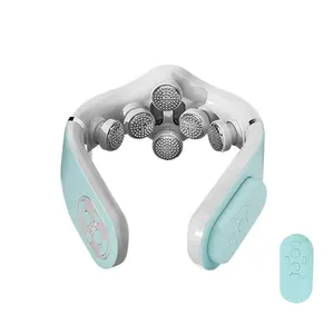 Cervical Spine Massage 6D Instrument Hot Compress Neck Protector EMS TENS Micro Current Pulse Tapping Neck Massager