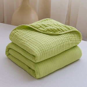 Coperta in Mussola di Cotone a 6 Strati di Alta Qualità, Ultra Morbida e Traspirante, Tinta Unita, per Neonati e Adulti, Tessile per la Casa, Vendita all'Ingrosso - Product Image 5