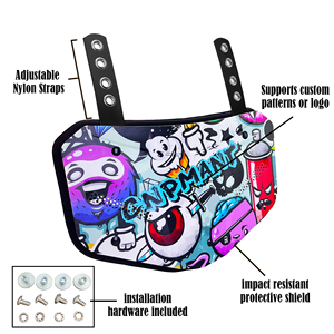 Protector trasero de la placa trasera del hueso Almohadillas traseras inferiores para jugadores de fútbol <span class=keywords><strong>Escudo</strong></span> de la placa trasera para jóvenes y adultos - Product Image 4
