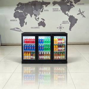 Refrigerador Exhibidor de <span class=keywords><strong>Cerveza</strong></span> con 3 Puertas Corredizas de Vidrio, Enfriador de Botellas Bajo Mostrador, Vitrina Refrigerada para Bar - Product Image 5