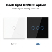 Interrupteur mural intelligent à commande tactile OCY Factory Europe ZigBee avec relais magnétique, protection contre les surcharges et contrôle à distance par minuterie