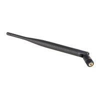 Alta ganancia 2400-2500MHz omnidireccional interior plegable inalámbrico Wlan antena externa 2,4G WiFi Antena de pato de goma
