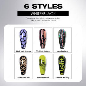 JTING Nieuwste Stijl 5G Poking <span class=keywords><strong>Gel</strong></span> Polish Wit Zwart Kleur met Poking <span class=keywords><strong>Base</strong></span> <span class=keywords><strong>Coat</strong></span> Gratis Design Poke <span class=keywords><strong>Gel</strong></span> Nagellak OEM Kant <span class=keywords><strong>Gel</strong></span> - Product Image 4