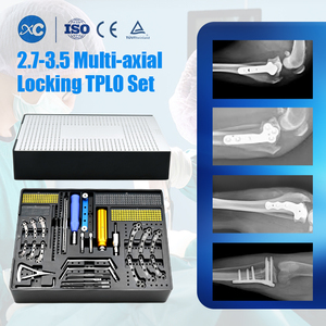 Veterinária Ortopédica TPLO 2.7/3.5mm Bloqueio Placa Conjunto De Instrumentos para Animais <span class=keywords><strong>Trauma</strong></span> Implantes Preço de Fábrica - Product Image 5