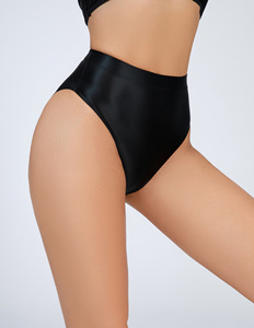 Tangas brillantes de cintura alta para mujer, lencería sexy, bragas, calzones, bikinis, pantys - Product Image 3