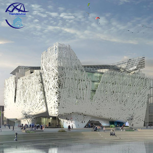 الألومنيوم مثقب واجهة الألومنيوم مثقبة 3d الكسوة المعدنية الألومنيوم المباني - Product Image 3