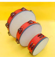 Wholesale Two-Row Double Layer Tambourines 6 Inch Bulk Hand Frame Drums Orff Percussion Tools