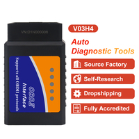 Escáner de Diagnóstico de Códigos de Error OBD V03H4 del Fabricante Original, Compatible con el 98% de los Vehículos, Solucionador de Problemas de Vehículos OBD II