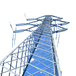 Torre de aço ângulo da linha de transmissão da alta tensão 10kv a 500kv