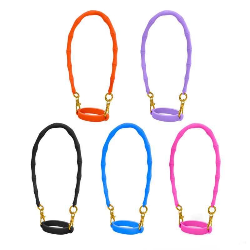 Teacher Gifts Pencil Silicone Coating Leopard Print String Keychain for ID Holder Key Ring Lanyard Image 2