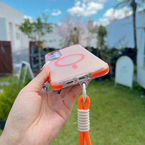 Funda Magnética con Correa para Muñeca para <span class=keywords><strong>Samsung</strong></span> <span class=keywords><strong>Galaxy</strong></span> A05S A15 A25 A35 A55 A14 A24 A34 A54 <span class=keywords><strong>A13</strong></span> A53, Carga Inalámbrica, Cambio de Color - Product Image 4