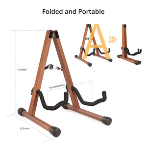 Supporto per chitarra acustica in legno, supporto per chitarra elettrica, basso classico banjo <span class=keywords><strong>Guitar</strong></span> <span class=keywords><strong>Stand</strong></span>, supporto per chitarra portatile - Product Image 6
