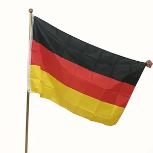 2024 राष्ट्रीय 90*150 पॉलिएस्टर कपड़े के बैनर 3*5 झंडे, जर्मन जर्मनी ड्यूश ध्वज भेजने के लिए तैयार