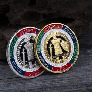 批发美国战士纪念币纪念品硬币装甲武装金属币现货 - Product Image 4