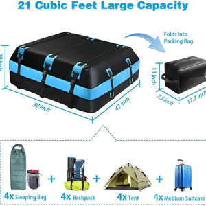 Bolsas de Equipaje para Techo de Coche de PVC Personalizadas, Impermeables y Resistentes a la Humedad, para Techo de Coche, Portaequipajes de Carga para Exteriores - Product Image 2