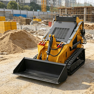 Professional Mini Compact <b>Wheel</b> Skid Steer <b>Small</b> Track Skid Steer for Construction Farm Garden Use with Attachments Price - Product Image 3