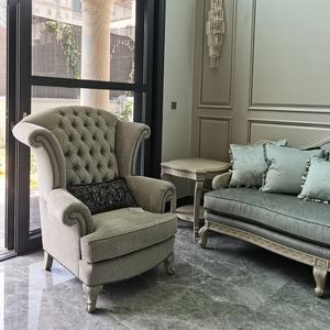 الأثاث إحياء بصمة أريكة كرسي النمط الأوروبي الأمريكية سحاب عالية الظهر أريكة واحدة النمر كرسي - Product Image 3
