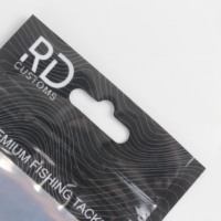 Sacs en mylar personnalisé transparent à une face haute tolérance avec fenêtre transparente fermeture éclair en aluminium emballage de leurre de pêche