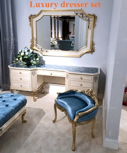 Nuovo design in legno massello royal antique classica camera da letto mobili - Product Image 3