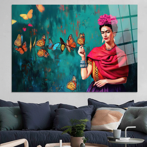 Butterfly Art Deco Panel <b>Canvas</b> Print Personalized Hanging <b>Wall</b> Art Gift - Product Image 3
