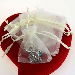 Bolsas de Organza Transparentes al por Mayor de 10x15 cm, Bolsas de Regalo con Cordón, Bolsitas de Organza para Joyería con Impresión de LOGO - Product Image 3