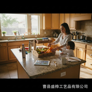 Wooden Double Layer Fruit Rack Solid Wood Kitchen Storage Holder For <b>Vegetables</b> And Snacks Multifunctional <b>Standing</b> Type - Product Image 4