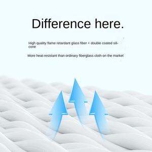 เสื้อคลุมกันไฟสำหรับผู้ใหญ่และเด็ก ทนความร้อนสูง ป้องกันเปลวไฟ สำหรับใช้ในครัวเรือน เคลือบซิลิโคนกันไฟ - Product Image 4