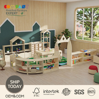 Meubles de garderie modernes en bois COMPANY, coin lecture, étagère à livres pour tout-petits, crèche, salle de classe Montessori