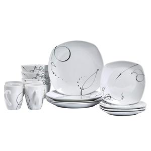 <span class=keywords><strong>Service</strong></span> de <span class=keywords><strong>vaisselle</strong></span> en <span class=keywords><strong>porcelaine</strong></span> écologique d'approvisionnement d'usine 30 pièces <span class=keywords><strong>Service</strong></span> de <span class=keywords><strong>vaisselle</strong></span> pour 6 motifs en céramique scéniques - Product Image 4
