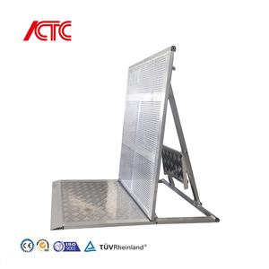 Barrière <span class=keywords><strong>de</strong></span> sécurité pliable en aluminium robuste pour le contrôle du trafic, idéale pour les concerts et les couloirs - Product Image 5