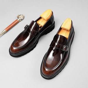 Zapatos Clásicos de Vestir para Hombre, de Cuero Genuino, Transpirables, Antideslizantes, con Cordones, para Otoño, Oficina y Fiestas - Product Image 4