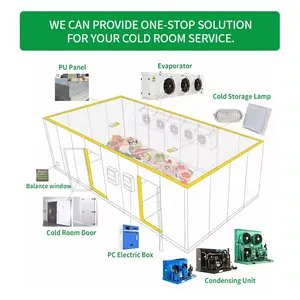 Évaporateur frigorifique de réfrigération pour refroidisseur d'unité industrielle de chambre froide 3*400mm ventilateurs évaporateur