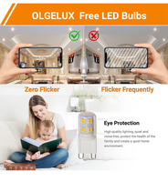 Ampoule LED G9 2,5W 200LM, capsule en céramique PC, lampe AC220-240V 2700-6500K, base G9, lumière LED en forme de maïs pour l'éclairage de lustre domestique