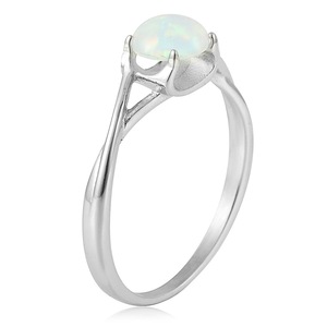 yunnique Opal Gemstone <b>Ring</b> Claw Setting Unisex Fashion <b>Ring</b> Gift Jewelry - Product Image 4