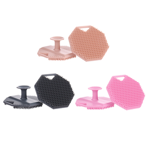 Octagonal Acne Blackheads Pore Cleanser Soft Silicone <b>Face</b> <b>Scrubbers</b> Facial Cleansing Pads Brush - Product Image 1