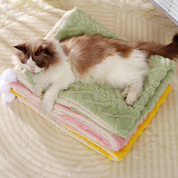 Couverture polaire double face grand format pour animaux de compagnie, idéale pour le sommeil des chats et des chiens, chaude pour l'hiver, vente en gros du fabricant, prise en charge OEM
