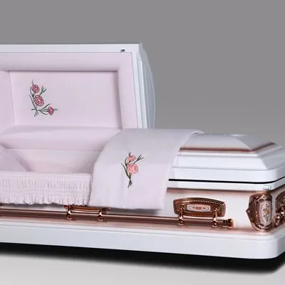 Popular chinesa de metal caixão funeral