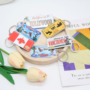 <span class=keywords><strong>Barcelona</strong></span> España recuerdo llavero de Metal Logotipo de Metal llavero personalizado llavero de lujo arma modelo de pistola Metal logotipo personalizado - Product Image 4