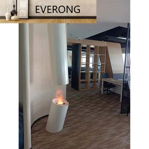 Chimenea Eléctrica Moderna <span class=keywords><strong>de</strong></span> Acero Giratoria y Suspendida para Interiores, Chimenea Colgante <span class=keywords><strong>de</strong></span> Techo para Sala <span class=keywords><strong>de</strong></span> Estar - Product Image 3