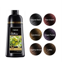 Shampoo colorant capillaire permanent à l'huile d'argan Mankani OEM, sans ammoniaque, brun noir, teinture pour cheveux