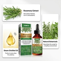 Serum Perawatan Rambut Organik Fenugreek dan Minyak Rosemary Grosir Galon, Pelembap Alami untuk Pertumbuhan Rambut, Campuran Perawatan Rambut