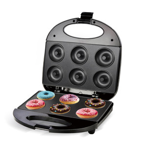 Máquina para Hacer Donuts, Eléctrica, de 6 Orificios, Redonda, Negra, para Uso en Panadería - Product Image 4