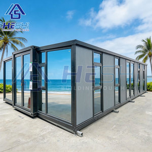 บ้านสำเร็จรูป HESHi โมเดิร์น คอนเทนเนอร์เฮาส์ ขนาด 40 ฟุต แบบขยายได้ ดีไซน์ทรงสี่เหลี่ยมผืนผ้า โครงสร้างเหล็ก บ้านเคลื่อนที่ - Product Image 2